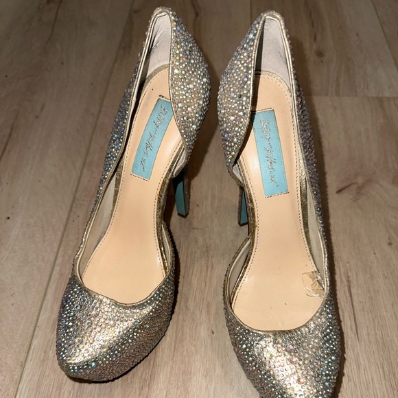 Pin on a glass slipper; Blue by Betsey Johnson - Picture 3 of 5